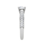 Load image into Gallery viewer, 50-Pointer Solitaire Diamond Split Shank Platinum Ring JL PT RP RD 161-A
