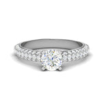 Load image into Gallery viewer, 50-Pointer Solitaire Diamond Split Shank Platinum Ring JL PT RP RD 161-A
