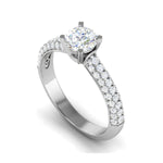 Load image into Gallery viewer, 50-Pointer Solitaire Diamond Split Shank Platinum Ring JL PT RP RD 161-A
