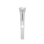 Load image into Gallery viewer, 50-Pointer Solitaire Diamond Split Shank Platinum Ring JL PT RP RD 163-A
