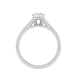 Load image into Gallery viewer, 50-Pointer Solitaire Diamond Split Shank Platinum Ring JL PT RP RD 163-A
