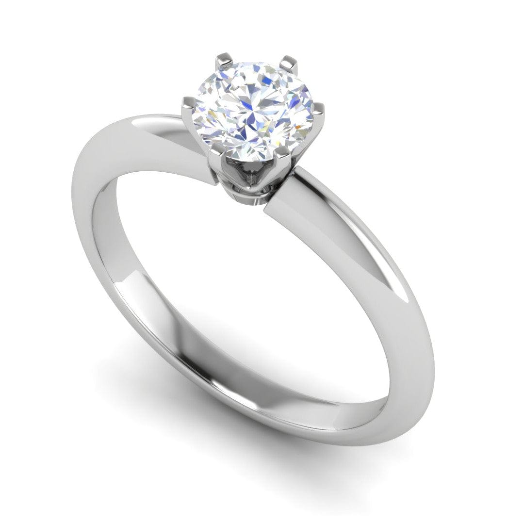 70-Carat Solitaire Platinum Ring JL PT RS RD 177-B