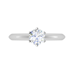 Load image into Gallery viewer, 70-Carat Solitaire Platinum Ring JL PT RS RD 177-B
