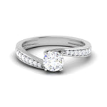 Load image into Gallery viewer, 50-Pointer Solitaire Shank Diamond Platinum Ring JL PT RP RD 176-A
