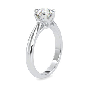 1.50-Carat Lab Grown Solitaire 6 Prong Platinum Engagement Ring JL PT LG G 0181-C