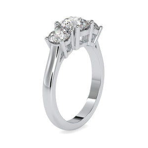 70-Pointer Solitaire Platinum Diamond Accent Engagement Ring JL PT 0058-B   Jewelove.US