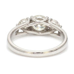 Load image into Gallery viewer, 70-Pointer Solitaire Diamond Accents Platinum Engagement Ring JL PT R3 RD 120
