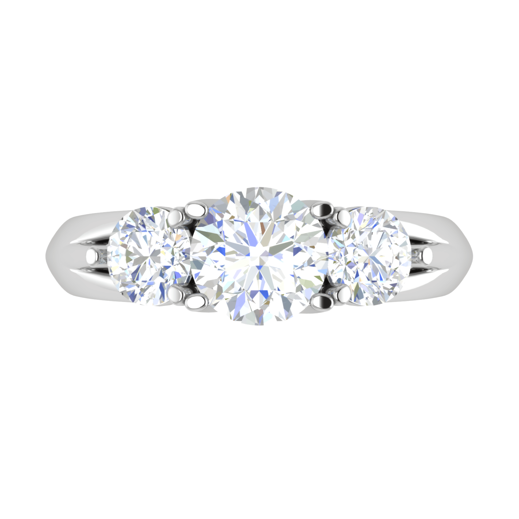 90-Pointer Solitaire Platinum Diamond Ring JL PT R3 RD 120-B