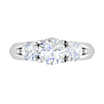 Load image into Gallery viewer, 90-Pointer Solitaire Platinum Diamond Ring JL PT R3 RD 120-B
