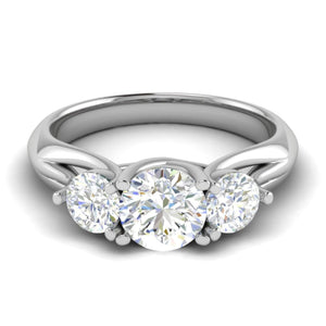 90-Pointer Solitaire Platinum Diamond Ring JL PT R3 RD 120-B