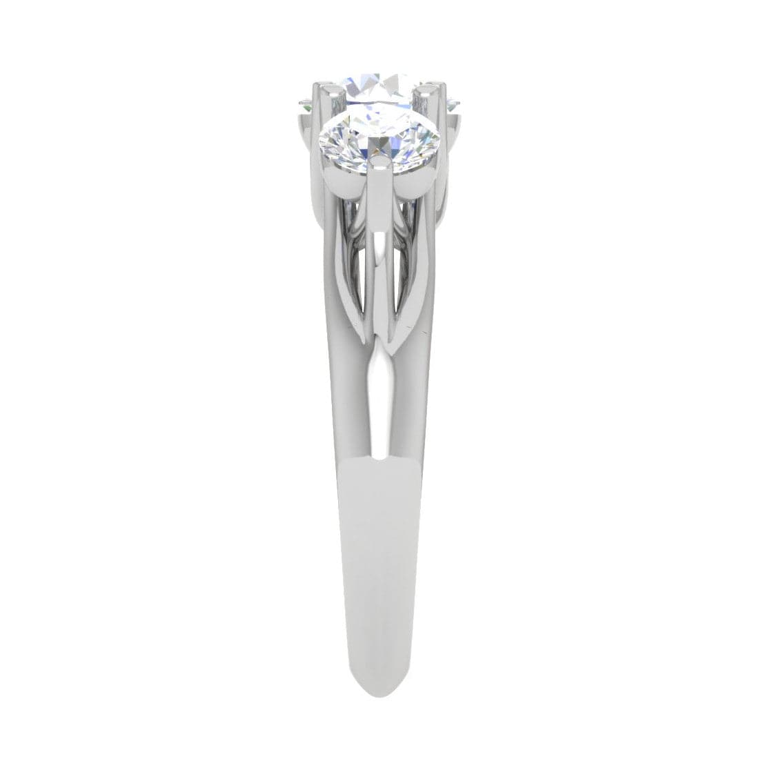 90-Pointer Solitaire Platinum Diamond Ring JL PT R3 RD 120-B