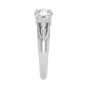 90-Pointer Solitaire Platinum Diamond Ring JL PT R3 RD 120-B