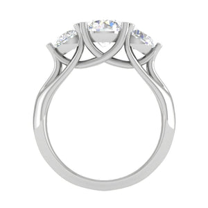 90-Pointer Solitaire Platinum Diamond Ring JL PT R3 RD 120-B