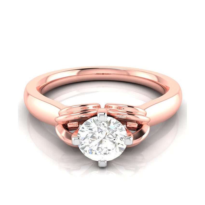 50-Pointer Lab Grown Solitaire 18K Rose Gold Ring JL AU LG G-114R-A   Jewelove.US