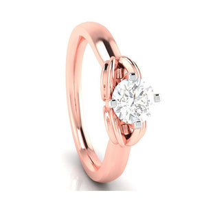 1-Carat Lab Grown Solitaire 18K Rose Gold Ring JL AU LG G-114R-C   Jewelove.US