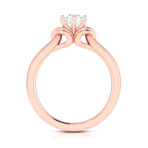 1-Carat Lab Grown Solitaire 18K Rose Gold Ring JL AU LG G-114R-C   Jewelove.US