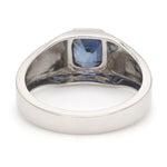 Load image into Gallery viewer, 1 Carat Approx  Blue Sapphire Platinum Ring JL PT 1218
