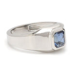 Load image into Gallery viewer, 1 Carat Approx  Blue Sapphire Platinum Ring JL PT 1218
