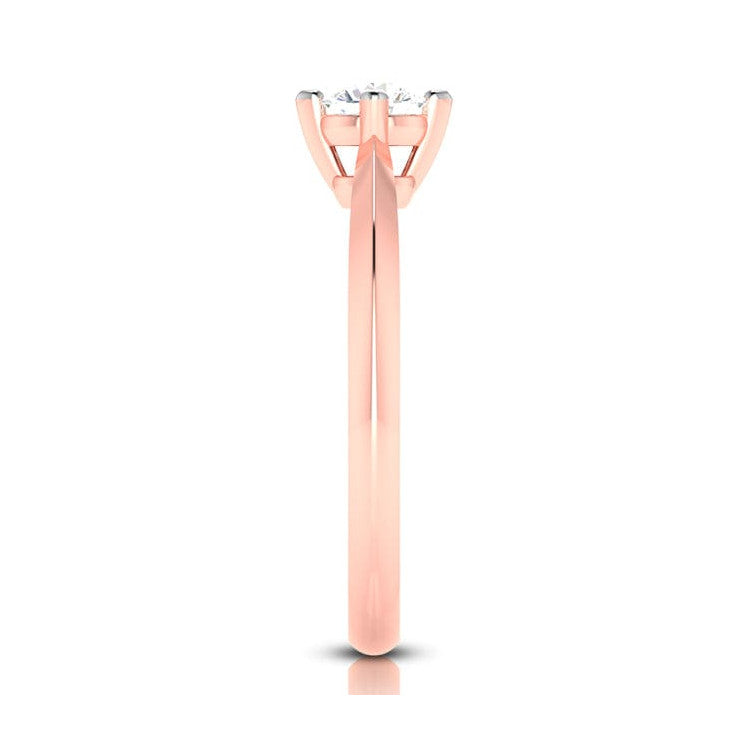 2-Carat Lab Grown Diamond Solitaire 18K Rose Gold Ring JL AU LG G-121R-F   Jewelove.US