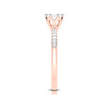 Load image into Gallery viewer, 30-Pointer Solitaire Diamond Shank Rose Gold Ring JL AU G 105R
