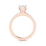 Load image into Gallery viewer, 50-Pointer Lab Grown Solitaire Diamond Shank Rose Gold Ring JL AU LG G 105R-A
