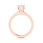 Load image into Gallery viewer, 30-Pointer Solitaire Diamond Shank Rose Gold Ring JL AU G 105R
