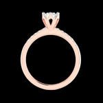 Load image into Gallery viewer, 1.50-Carat Lab Grown Solitaire Diamond Shank Rose Gold Ring JL AU LG G 105R-D
