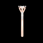 Load image into Gallery viewer, 1-Carat Lab Grown Solitaire Diamond Shank Rose Gold Ring JL AU LG G 105R-C
