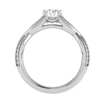 Load image into Gallery viewer, 70-Pointer Lab Grown Solitaire Diamond Twisted Shank Platinum Ring JL PT RP RD LG G 148-A
