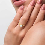 Load image into Gallery viewer, 1-Carat Solitaire Yellow Gold Ring JL AU G 106Y-C
