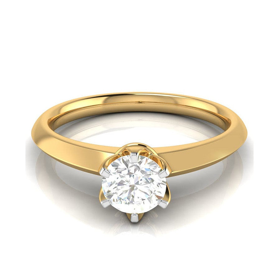 1-Carat Lab Grown Solitaire Yellow Gold Ring JL AU LG G 106Y-C