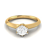 Load image into Gallery viewer, 1-Carat Lab Grown Solitaire Yellow Gold Ring JL AU LG G 106Y-C
