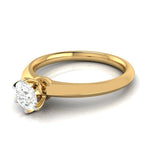 Load image into Gallery viewer, 1-Carat Lab Grown Solitaire Yellow Gold Ring JL AU LG G 106Y-C
