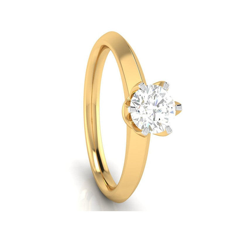 1.50-Carat Lab Grown Solitaire Yellow Gold Ring JL AU LG G 106Y-D