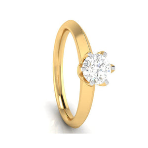 1.50-Carat Lab Grown Solitaire Yellow Gold Ring JL AU LG G 106Y-D