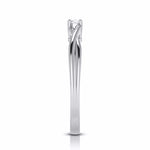 Load image into Gallery viewer, 10-Pointer Platinum Solitaire Ring - Shank with a Twist JL PT G-115
