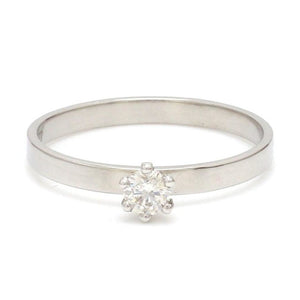 15 Pointer Classic 6 Prong Platinum Ring SKU 0012-A