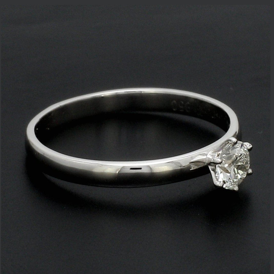 15 Pointer Classic 6 Prong Platinum Ring SKU 0012-A