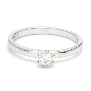 15 Pointer Classic 6 Prong Platinum Ring SKU 0012-A