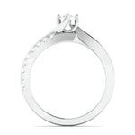 Load image into Gallery viewer, 15-Pointer Platinum Solitaire Ring with a Twist JL PT 675
