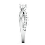 Load image into Gallery viewer, 15-Pointer Platinum Solitaire Ring with a Twist JL PT 675
