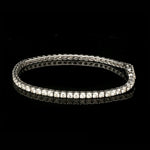 Load image into Gallery viewer, 7 Pointer Single Line Platinum Tennis Bracelet with Diamonds JL PTB 646
