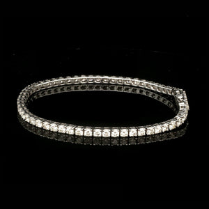 7 Pointer Single Line Platinum Tennis Bracelet with Diamonds JL PTB 646