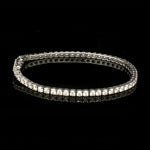 Load image into Gallery viewer, 7 Pointer Single Line Platinum Tennis Bracelet with Diamonds JL PTB 646
