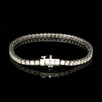 Load image into Gallery viewer, 7 Pointer Single Line Platinum Tennis Bracelet with Diamonds JL PTB 646
