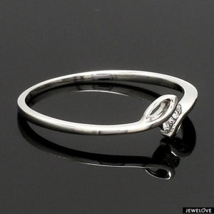 2 Diamond Platinum Ring for Girls JL PT 301