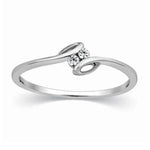 Load image into Gallery viewer, 2 Diamond Platinum Ring for Girls JL PT 301
