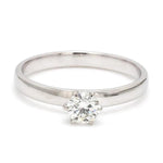 Load image into Gallery viewer, 20-Pointer Classic 6 Prong Solitaire Ring made in Platinum SKU 0012-A
