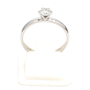 20-Pointer Classic 6 Prong Solitaire Ring made in Platinum SKU 0012-A