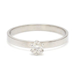 Load image into Gallery viewer, 20-Pointer Classic 6 Prong Solitaire Ring made in Platinum SKU 0012-A
